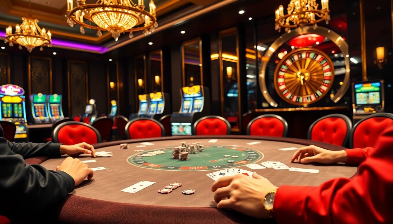 Experience high-stakes gaming at gamebaidoithuong.trading with luxurious poker and roulette action.