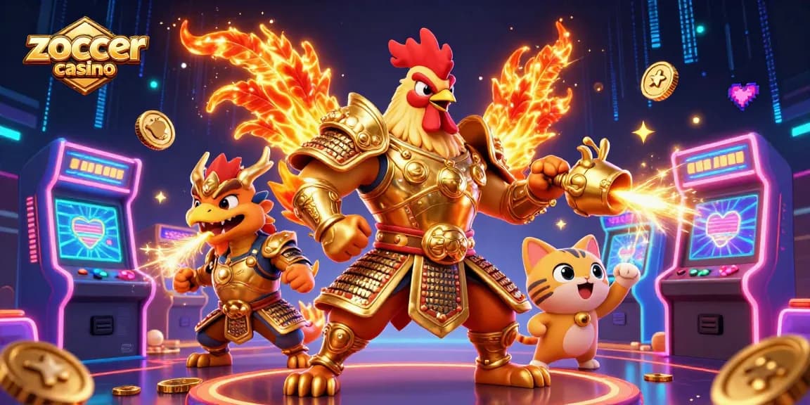 Engage in thrilling excitement at Zoccer Casino with vibrant 3D characters and dynamic game elements.