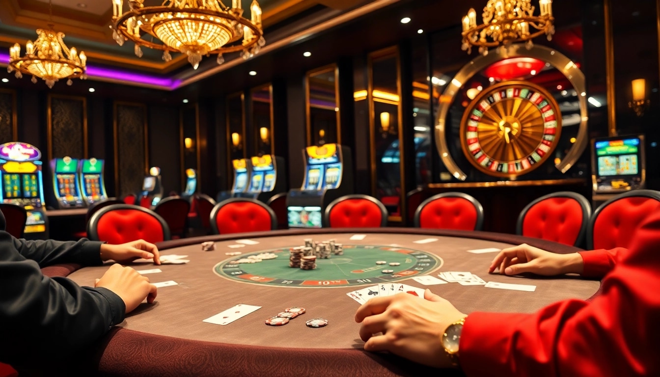 Experience high-stakes gaming at gamebaidoithuong.trading with luxurious poker and roulette action.