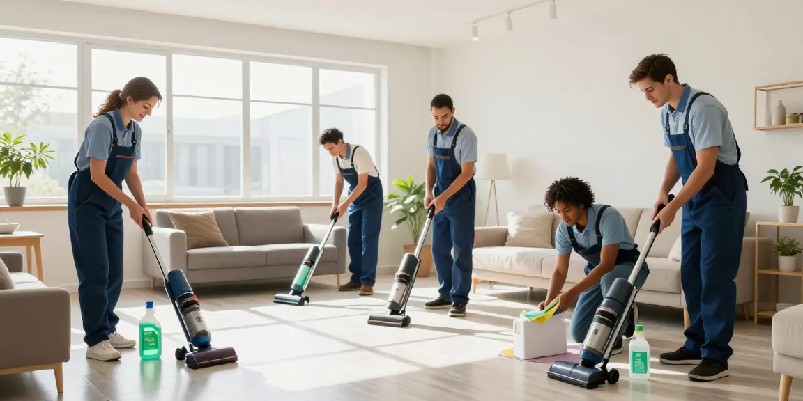 Skenda Reinigungen team cleaning spotless home, showcasing expert reinigungsfirmen in bern.