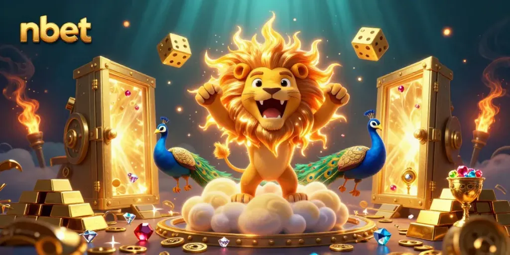 Engage your luck at nbet with an exciting 3D illustration featuring vibrant gaming elements.