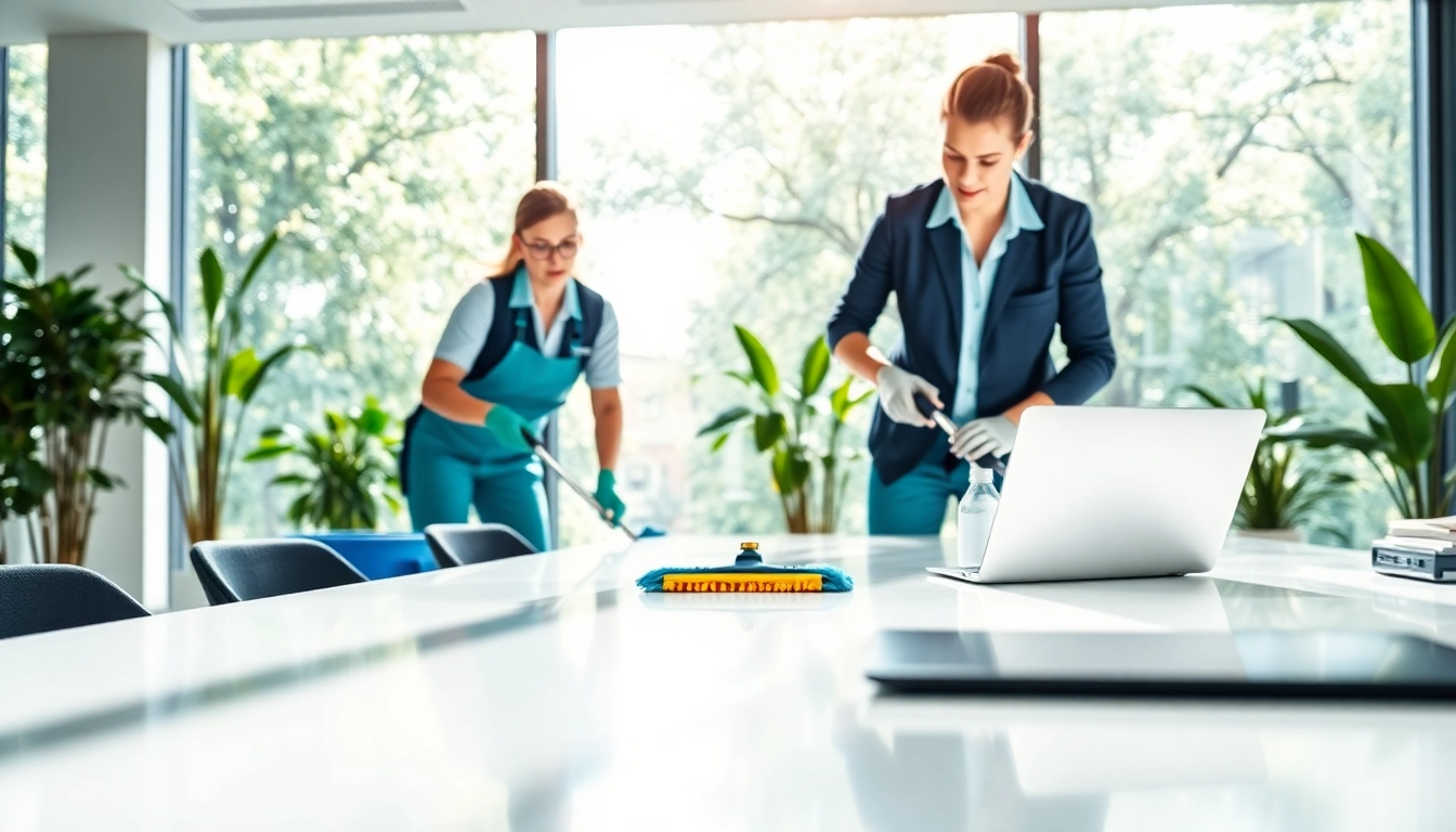 Professionelle gebaeudereinigung berlin im modernen Büro mit Sauberkeit und Effizienz.