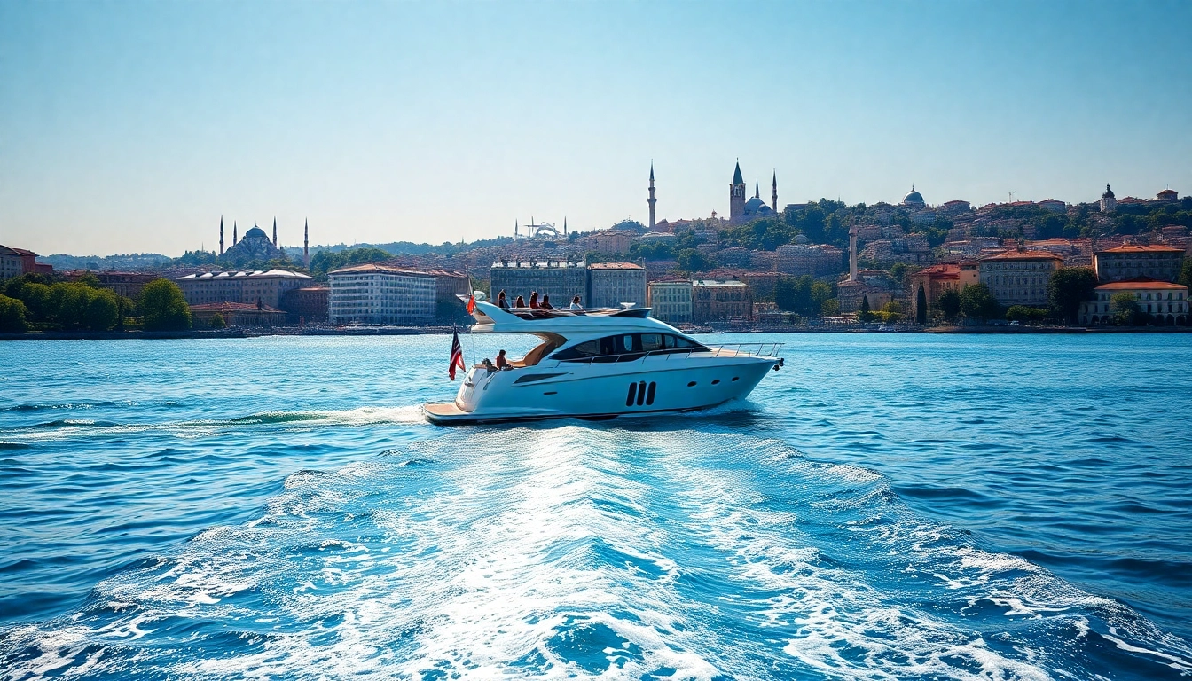 Genießen Sie Istanbul Bosphorus cruises mit einem malerischen Blick auf die Skyline.