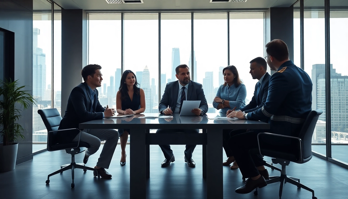 Headhunter Schweiz meeting in modern office for job recruitment strategies.