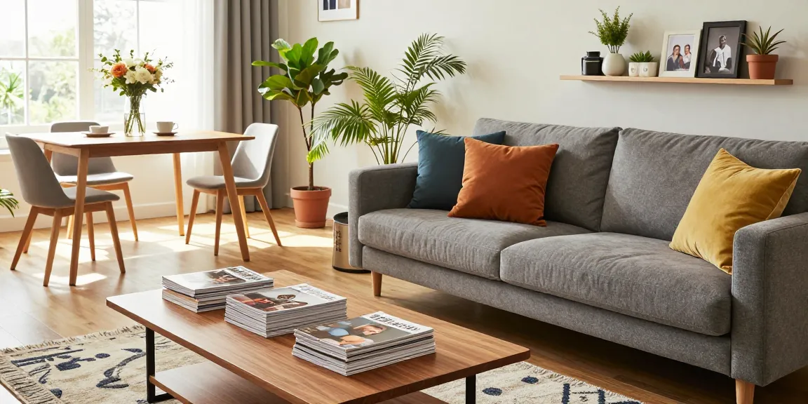 Stilvolles Wohnzimmer mit modernen Möbeln für möbel online kaufen, elegantly dekoriert und mit warmer Atmosphäre.