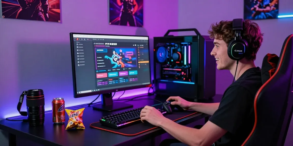 Engaging gaming scene with FAFA828 betting interface on display, RGB lights, and gaming gear.
